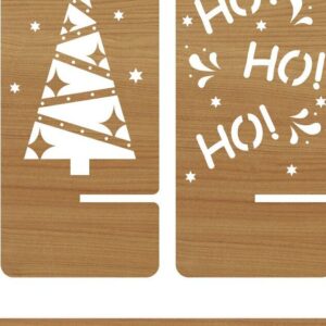 Intra απο ξύλο plywood 3mm-4mm πάχος – Πρότυπο βάσης τηλεφώνου Χριστούγεννα Δίασταση  20x20 cm INTRAFABR-44004800