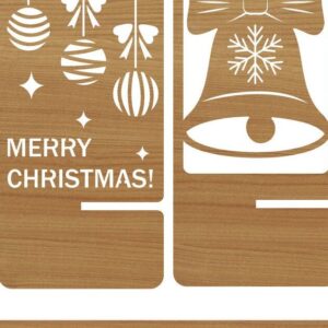 Intra απο ξύλο plywood 3mm-4mm πάχος – Πρότυπο βάσης τηλεφώνου Χριστούγεννα Δίασταση  20x20 cm INTRAFABR-44004683