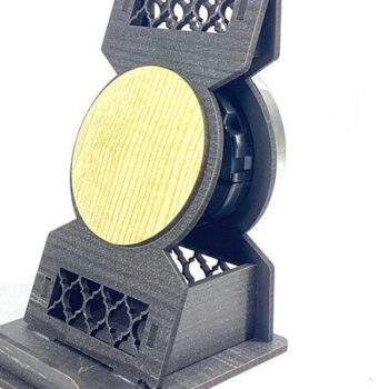 Intra απο ξύλο plywood 3mm-4mm πάχος – Βάση τηλεφώνου με ρολόι, θήκη τηλεφώνου Δίασταση 20x20 cm INTRAFABR-38044943 - Image 6