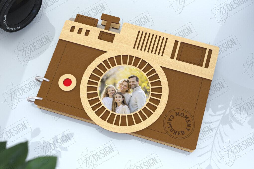 Intra απο ξύλο plywood 3mm-4mm πάχος – Εξώφυλλο άλμπουμ φωτογραφιών | Αρχείο CNC Δίασταση  20x20 cm INTRAFABR-122605927