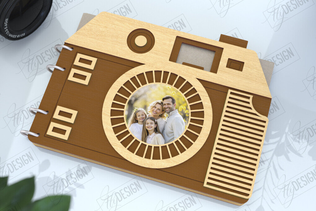 Intra απο ξύλο plywood 3mm-4mm πάχος – Εξώφυλλο άλμπουμ φωτογραφιών | Αρχείο CNC Δίασταση  20x20 cm INTRAFABR-122605930