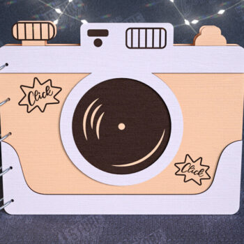 Intra απο ξύλο plywood 3mm-4mm πάχος – Πακέτο εξωφύλλων άλμπουμ φωτογραφιών | Βιβλίο | CNC Δίασταση 20x20 cm INTRAFABR-112682630 - Image 3