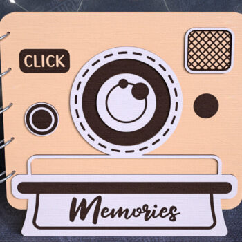 Intra απο ξύλο plywood 3mm-4mm πάχος – Πακέτο εξωφύλλων άλμπουμ φωτογραφιών | Βιβλίο | CNC Δίασταση 20x20 cm INTRAFABR-112682630 - Image 7