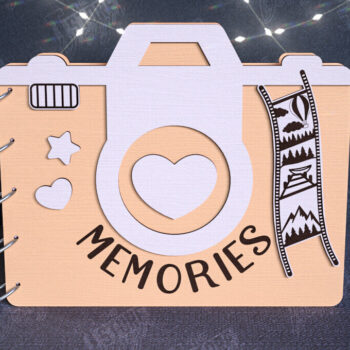 Intra απο ξύλο plywood 3mm-4mm πάχος – Εξώφυλλα άλμπουμ φωτογραφιών | Ξύλινο Βιβλίο | CNC Δίασταση  20x20 cm INTRAFABR-112682173 - Image 1