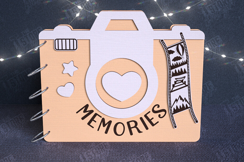 Intra απο ξύλο plywood 3mm-4mm πάχος – Εξώφυλλα άλμπουμ φωτογραφιών | Ξύλινο Βιβλίο | CNC Δίασταση  20x20 cm INTRAFABR-112682173