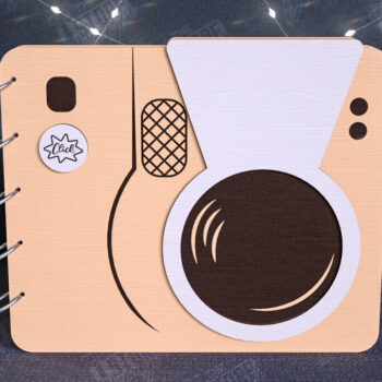 Intra απο ξύλο plywood 3mm-4mm πάχος – Εξώφυλλα άλμπουμ φωτογραφιών | Ξύλινο Βιβλίο | CNC Δίασταση  20x20 cm INTRAFABR-112682383 - Image 1