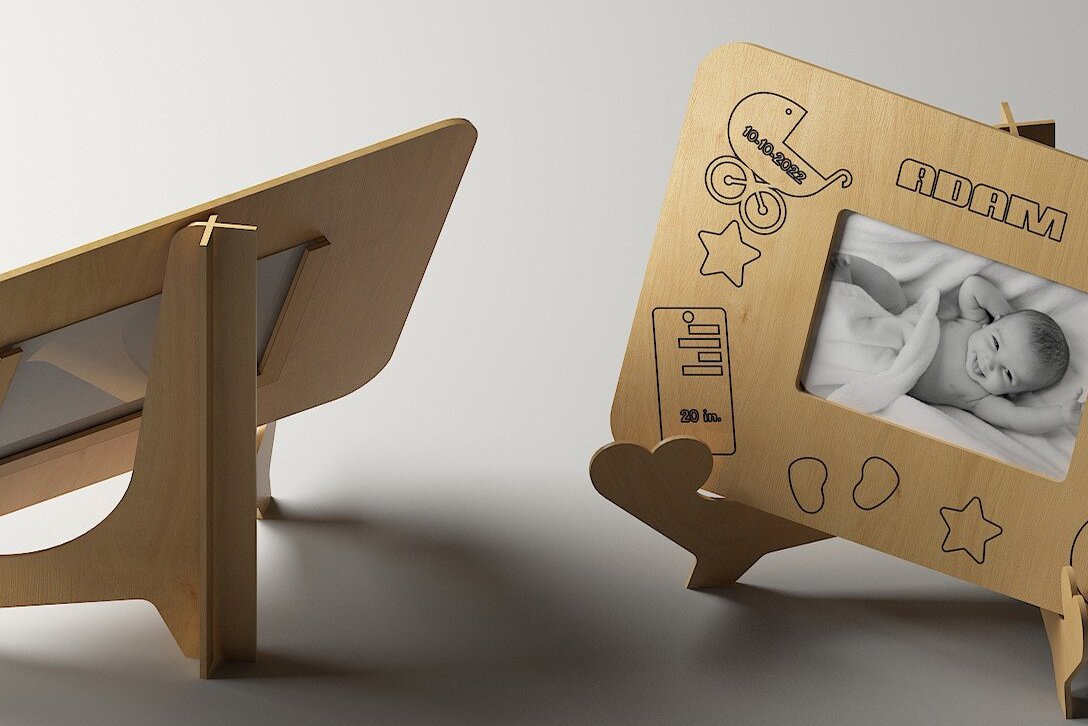 Intra απο ξύλο plywood 3mm-4mm πάχος – Παιδική μέτρηση κορνίζας και καβαλέτου Δίασταση  20x20 cm INTRAFABR-46325736