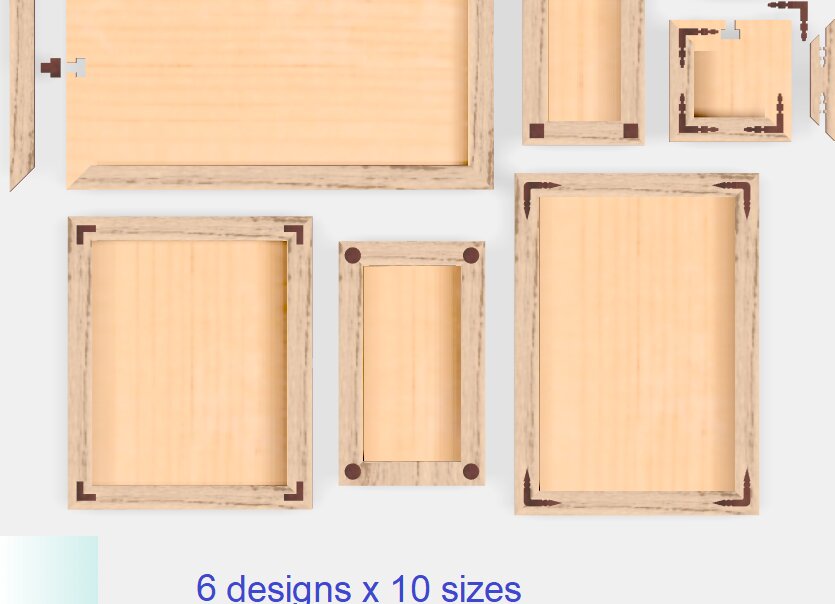 Intra απο ξύλο plywood 3mm-4mm πάχος – Αρχεία κοπής με λέιζερ δέσμης κορνίζας Δίασταση  20x20 cm INTRAFABR-120849945