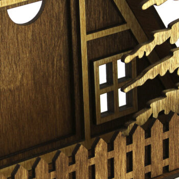 Intra απο ξύλο plywood 3mm-4mm πάχος – Κορνίζα "Cottage". Αρχείο κοπής με λέιζερ Δίασταση  20x20 cm INTRAFABR-99041373 - Image 4