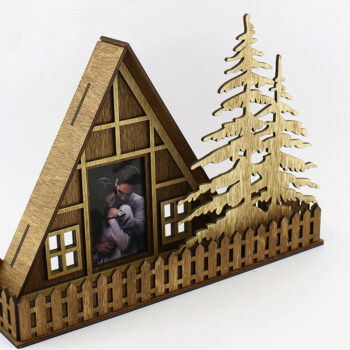 Intra απο ξύλο plywood 3mm-4mm πάχος – Κορνίζα "Cottage". Αρχείο κοπής με λέιζερ Δίασταση  20x20 cm INTRAFABR-99041373 - Image 6