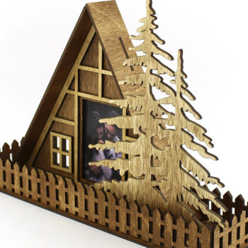 Intra απο ξύλο plywood 3mm-4mm πάχος – Κορνίζα "Cottage". Αρχείο κοπής με λέιζερ Δίασταση  20x20 cm INTRAFABR-99041373 - Image 7