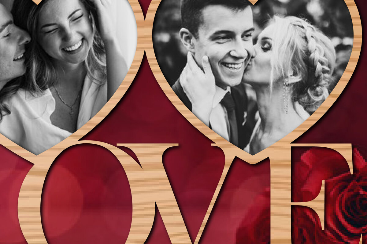 Intra απο ξύλο plywood 3mm-4mm πάχος – Πακέτο φωτογραφιών για την Ημέρα του Αγίου Βαλεντίνου Δίασταση  20x20 cm INTRAFABR-57266783