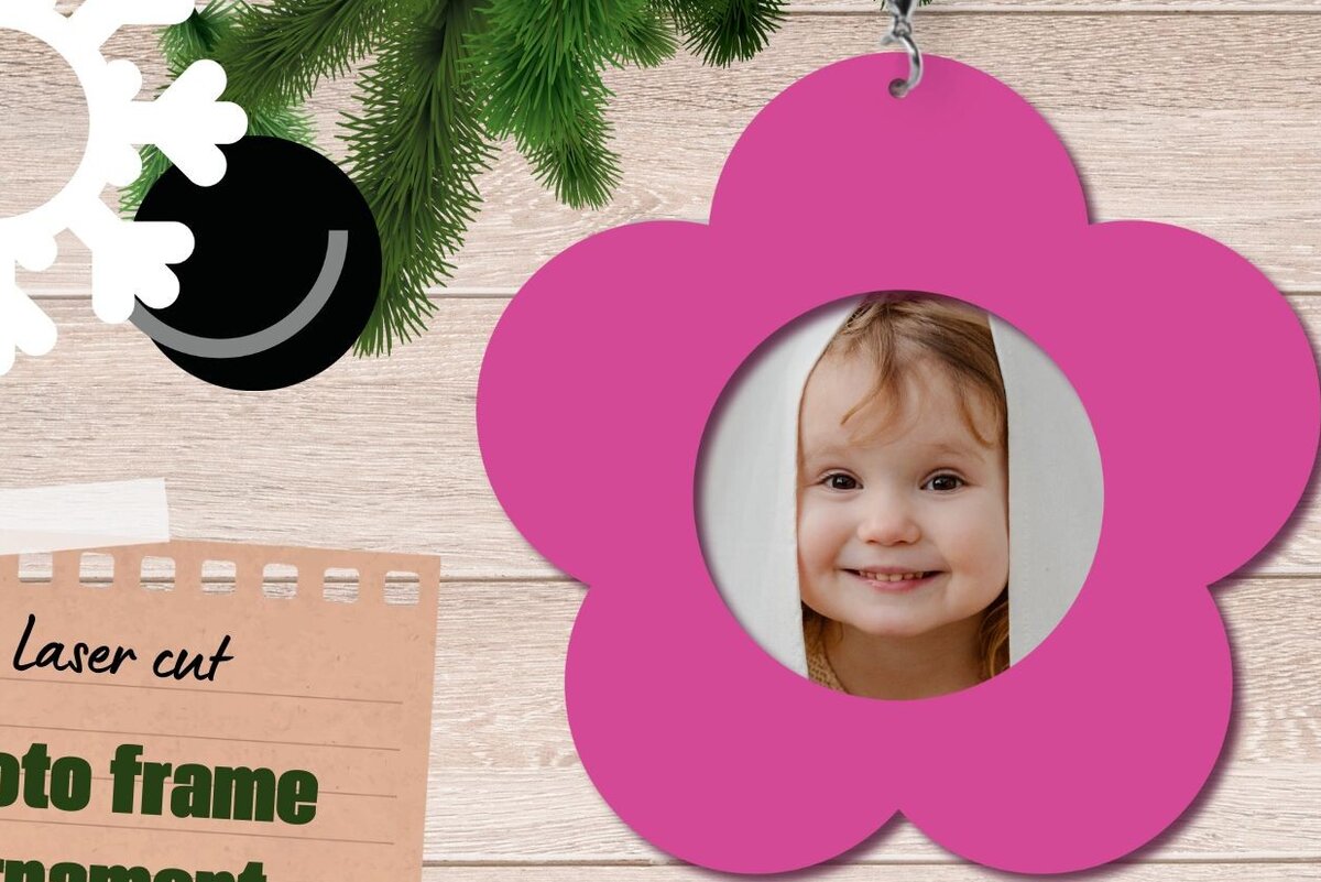 Intra απο ξύλο plywood 3mm-4mm πάχος – Κορνίζα φωτογραφιών, καλοκαιρινό στολίδι Δίασταση  20x20 cm INTRAFABR-82712812