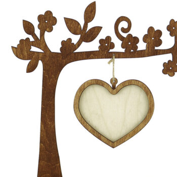 Intra απο ξύλο plywood 3mm-4mm πάχος – Κορνίζα "Love". Αρχείο κοπής με λέιζερ Δίασταση  20x20 cm INTRAFABR-95707115 - Image 1