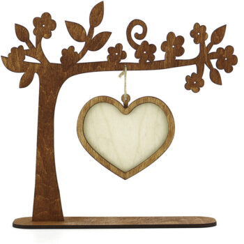 Intra απο ξύλο plywood 3mm-4mm πάχος – Κορνίζα "Love". Αρχείο κοπής με λέιζερ Δίασταση  20x20 cm INTRAFABR-95707115 - Image 5