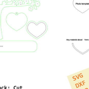 Intra απο ξύλο plywood 3mm-4mm πάχος – Κορνίζα "Love". Αρχείο κοπής με λέιζερ Δίασταση  20x20 cm INTRAFABR-95707115 - Image 8