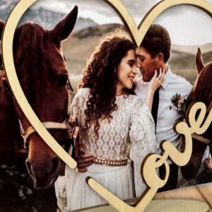 Intra απο ξύλο plywood 3mm-4mm πάχος – Κορνίζα Love, Ημέρα του Αγίου Βαλεντίνου Δίασταση  20x20 cm INTRAFABR-89187026