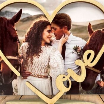 Intra απο ξύλο plywood 3mm-4mm πάχος – Κορνίζα Love, Ημέρα του Αγίου Βαλεντίνου Δίασταση  20x20 cm INTRAFABR-89187026 - Image 2