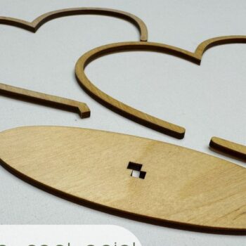 Intra απο ξύλο plywood 3mm-4mm πάχος – Κορνίζα Love, Ημέρα του Αγίου Βαλεντίνου Δίασταση  20x20 cm INTRAFABR-89187026 - Image 3