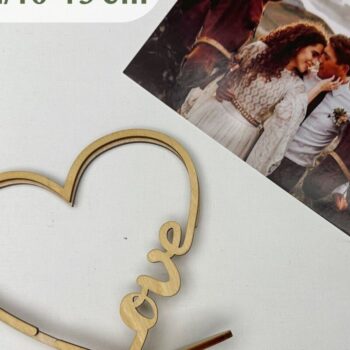 Intra απο ξύλο plywood 3mm-4mm πάχος – Κορνίζα Love, Ημέρα του Αγίου Βαλεντίνου Δίασταση  20x20 cm INTRAFABR-89187026 - Image 4