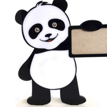 Intra απο ξύλο plywood 3mm-4mm πάχος – Κορνίζα "Panda" Δίασταση  20x20 cm INTRAFABR-93697082 - Image 2