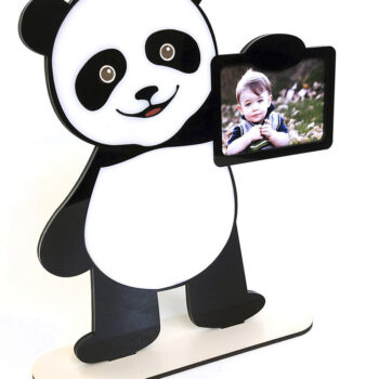 Intra απο ξύλο plywood 3mm-4mm πάχος – Κορνίζα "Panda" Δίασταση  20x20 cm INTRAFABR-93697082 - Image 4