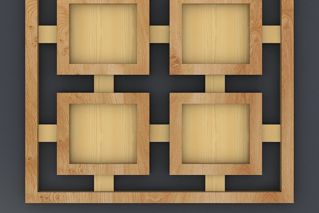 Intra απο ξύλο plywood 3mm-4mm πάχος – Κορνίζα φωτογραφιών διανυσματικά αρχεία κοπής Δίασταση  20x20 cm INTRAFABR-37058536