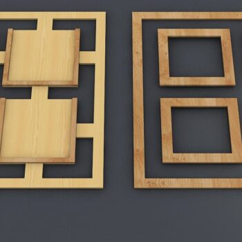 Intra απο ξύλο plywood 3mm-4mm πάχος – Κορνίζα φωτογραφιών διανυσματικά αρχεία κοπής Δίασταση 20x20 cm INTRAFABR-37058536 - Image 3