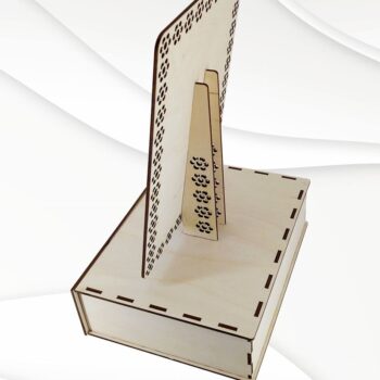 Intra απο ξύλο plywood 3mm-4mm πάχος – Κορνίζα φωτογραφιών με κουτί αποθήκευσης Δίασταση  20x20 cm INTRAFABR-30428682 - Image 8