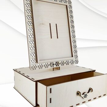 Intra απο ξύλο plywood 3mm-4mm πάχος – Κορνίζα φωτογραφιών με κουτί αποθήκευσης Δίασταση  20x20 cm INTRAFABR-30428682 - Image 10