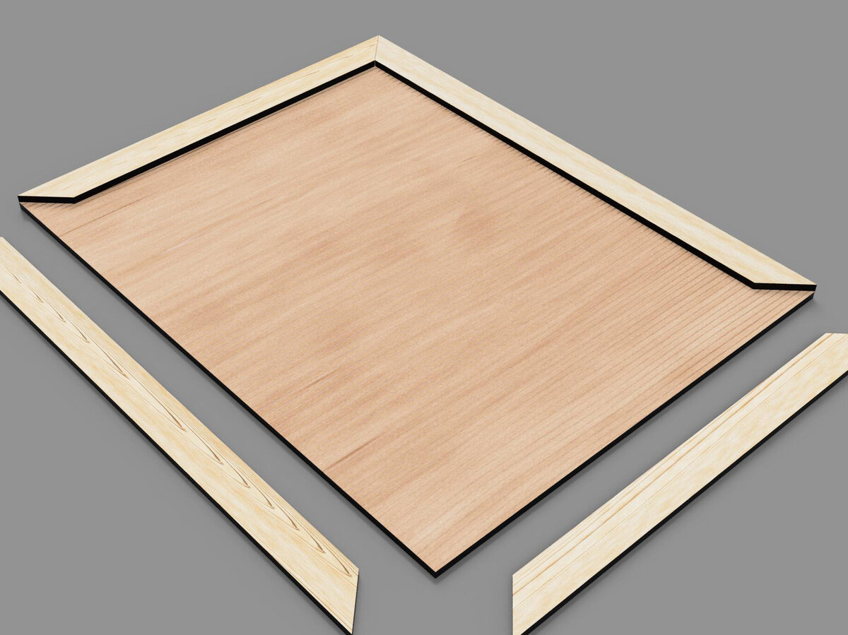 Intra απο ξύλο plywood 3mm-4mm πάχος – Κορνίζες φωτογραφιών Αρχεία κοπής με λέιζερ Δίασταση  20x20 cm INTRAFABR-99394325