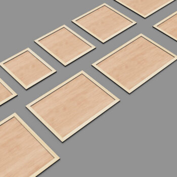 Intra απο ξύλο plywood 3mm-4mm πάχος – Κορνίζες φωτογραφιών Αρχεία κοπής με λέιζερ Δίασταση  20x20 cm INTRAFABR-99394325 - Image 3