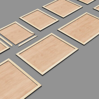 Intra απο ξύλο plywood 3mm-4mm πάχος – Κορνίζες φωτογραφιών Αρχεία κοπής με λέιζερ Δίασταση  20x20 cm INTRAFABR-99394325 - Image 6