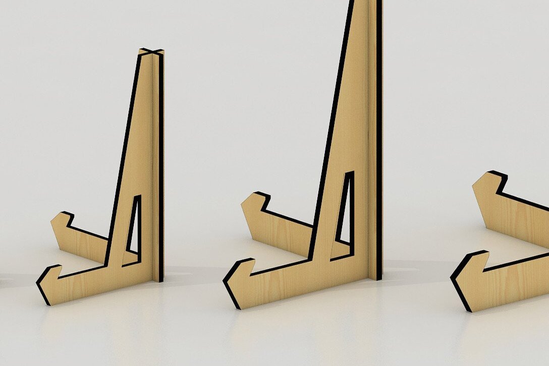 Intra απο ξύλο plywood 3mm-4mm πάχος – Στήριγμα φωτογραφιών Οθόνη Easel 023 Δίασταση  20x20 cm INTRAFABR-34326227