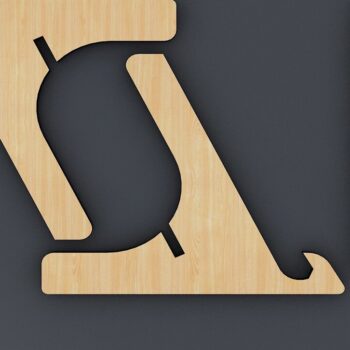 Intra απο ξύλο plywood 3mm-4mm πάχος – Βάση φωτογραφιών Easel Display Stand 036 Δίασταση 20x20 cm INTRAFABR-34328100 - Image 2