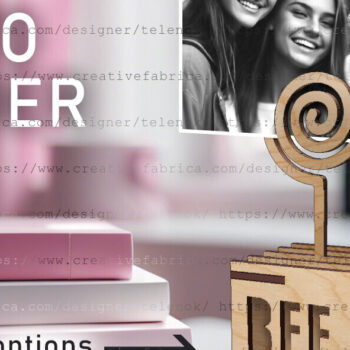 Intra απο ξύλο plywood 3mm-4mm πάχος – Κάτοχος φωτογραφιών | Σχεδιασμός Κύκλου Δίασταση  20x20 cm INTRAFABR-100630689 - Image 1