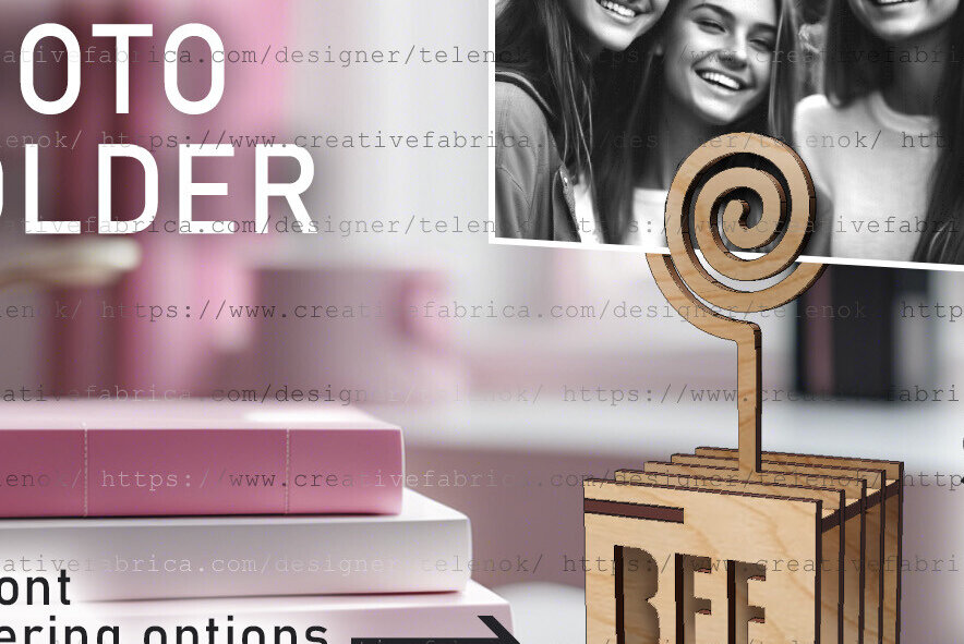 Intra απο ξύλο plywood 3mm-4mm πάχος – Κάτοχος φωτογραφιών | Σχεδιασμός Κύκλου Δίασταση  20x20 cm INTRAFABR-100630689