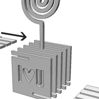 Intra απο ξύλο plywood 3mm-4mm πάχος – Κάτοχος φωτογραφιών | Σχεδιασμός Κύκλου Δίασταση  20x20 cm INTRAFABR-100630689 - Image 3