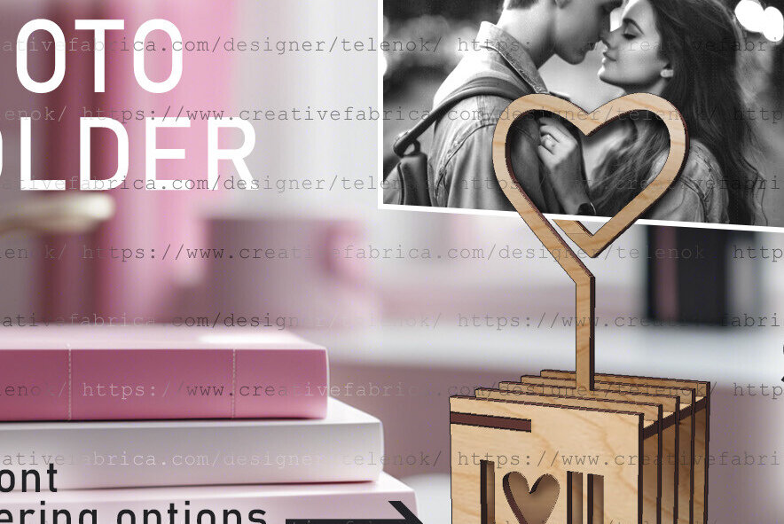 Intra απο ξύλο plywood 3mm-4mm πάχος – Κάτοχος φωτογραφιών |  Καρδιάς Δίασταση  20x20 cm INTRAFABR-100630881