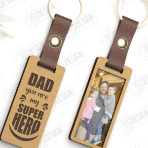 Intra απο ξύλο plywood 3mm-4mm πάχος – Φωτογραφία Ξύλινο Μπρελόκ Γιορτή του Πατέρα | CNC Δίασταση  5x5 cm INTRAFABR-118412908