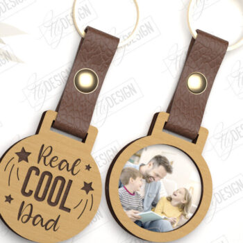 Intra απο ξύλο plywood 3mm-4mm πάχος – Φωτογραφία Ξύλινο Μπρελόκ Γιορτή του Πατέρα | CNC Δίασταση  5x5 cm INTRAFABR-118018446 - Image 1