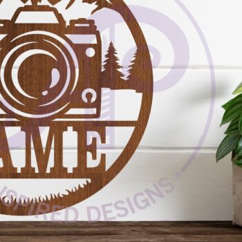 Intra απο ξύλο plywood 3mm-4mm πάχος – Σημάδι ονόματος φωτογράφου Laser Δίασταση  20x20 cm INTRAFABR-102442795 - Image 1