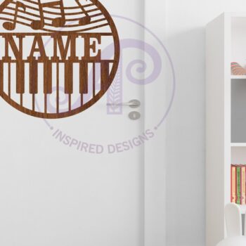 Intra απο ξύλο plywood 3mm-4mm πάχος – Σήμα ονόματος μουσικής πιάνου Laser Δίασταση  20x20 cm INTRAFABR-103754174 - Image 4