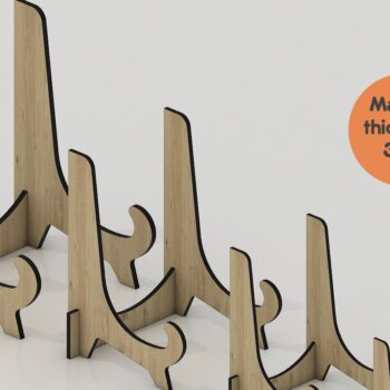 Intra απο ξύλο plywood 3mm-4mm πάχος – Pic Display Stand / Easel Bowl Holder Δίασταση  20x20 cm INTRAFABR-42960492 - Image 1