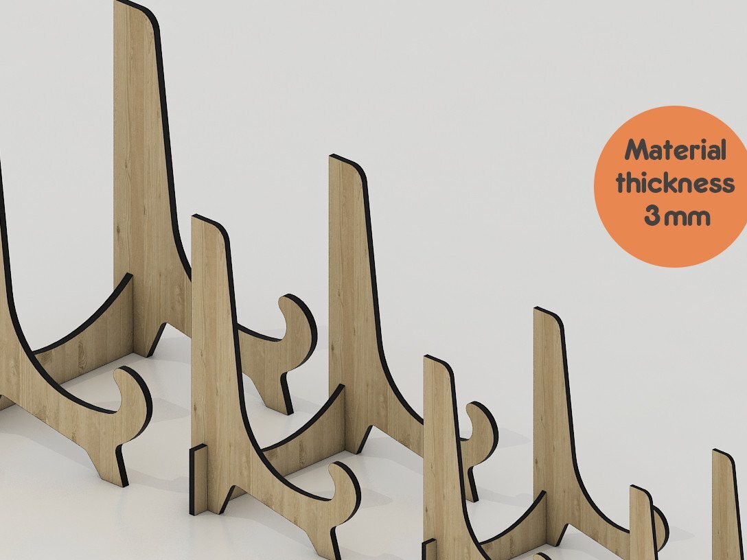 Intra απο ξύλο plywood 3mm-4mm πάχος – Pic Display Stand / Easel Bowl Holder Δίασταση  20x20 cm INTRAFABR-42960492