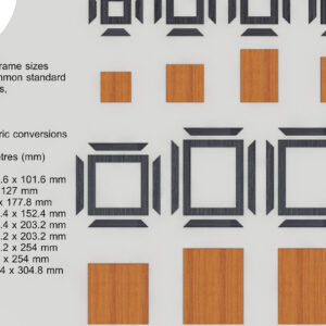 Intra απο ξύλο plywood 3mm-4mm πάχος – Pic Frame Set FilesGlowforge Δίασταση  45x45 cm INTRAFABR-64955223