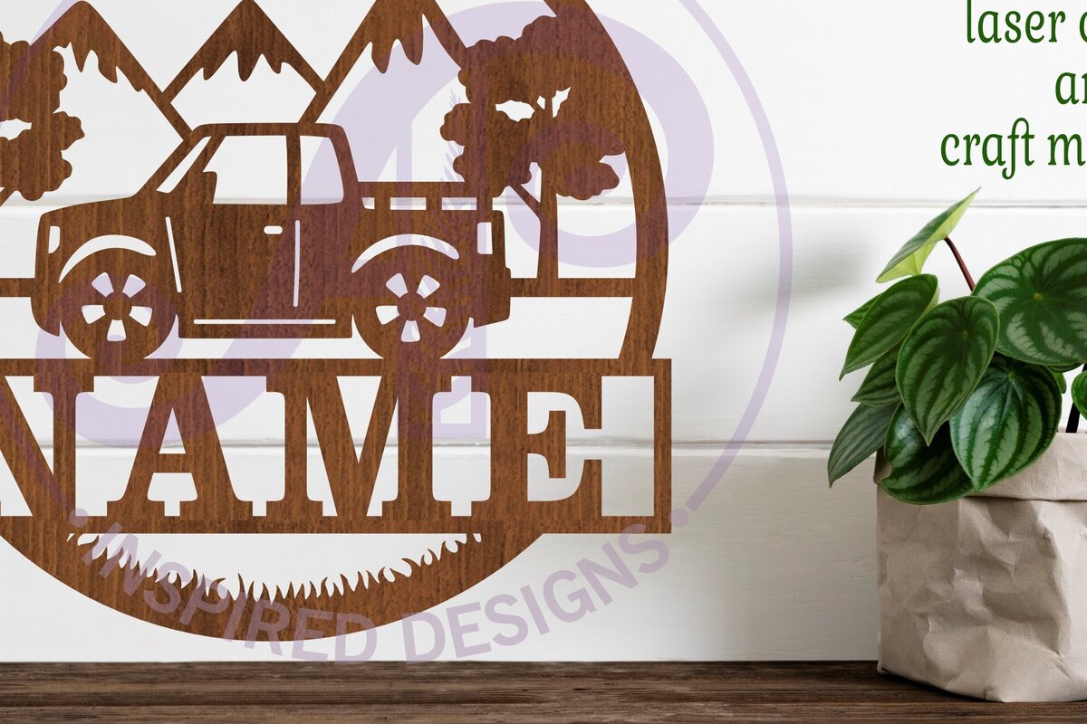 Intra απο ξύλο plywood 3mm-4mm πάχος – Pick Up Truck Name Sin Δίασταση  20x20 cm INTRAFABR-98741445