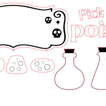 Intra απο ξύλο plywood 3mm-4mm πάχος – Επιλέξτε το αρχείο κοπής με λέιζερ Poison Δίασταση  20x20 cm INTRAFABR-105764498 - Image 2