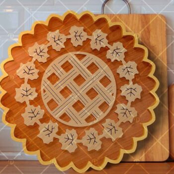 Intra απο ξύλο plywood 3mm-4mm πάχος – Pie Crust Wood Set 6 - Wood Δίασταση  20x20 cm INTRAFABR-120342578 - Image 3