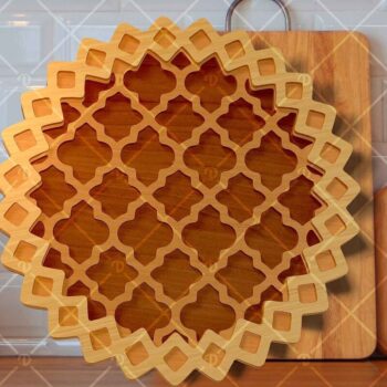 Intra απο ξύλο plywood 3mm-4mm πάχος – Pie Crust Wood Set 6 - Wood Δίασταση  20x20 cm INTRAFABR-120342578 - Image 6